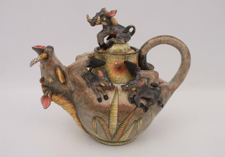 Wildlife Ceramic Teapot Ardmore Ceramics