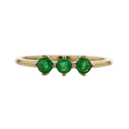 Emerald 3-Stone Ring, Exquisite Jewellery, South Africa