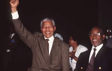 Comrades reunited: Nelson Mandela and Oliver Tambo