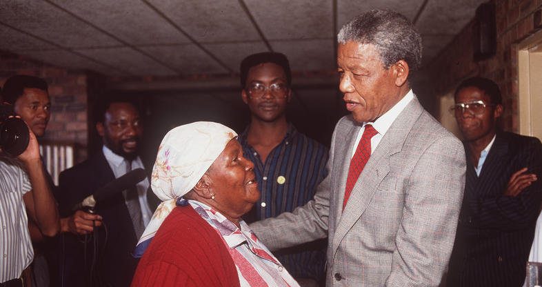 Madiba Receives Visitors at His Home